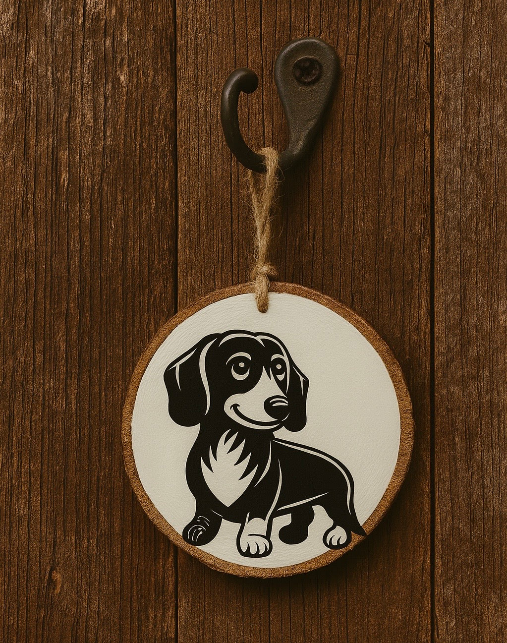 Personalized Dog Ornament - Wood Slice Ornament