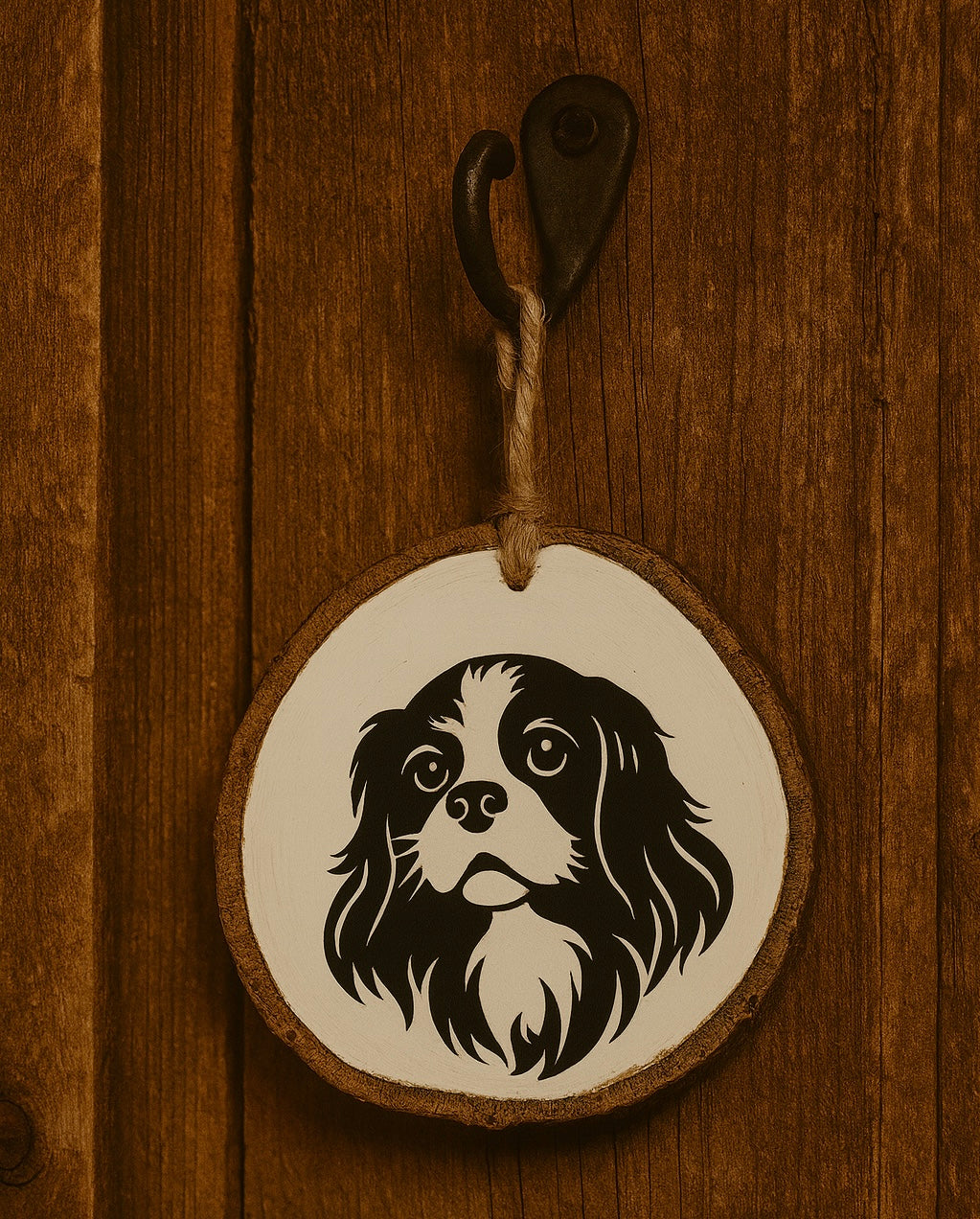 Personalized Dog Ornament - Wood Slice Ornament